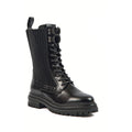 Black - Front - POD Womens-Ladies Polly Leather Boots