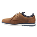 Tan - Side - POD Mens Murphy Italian Leather Trainers