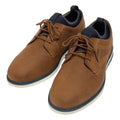 Tan - Close up - POD Mens Murphy Italian Leather Trainers