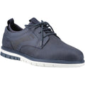 Navy - Front - POD Mens Murphy Italian Leather Trainers