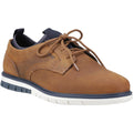 Tan - Front - POD Mens Murphy Italian Leather Trainers