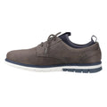 Grey - Side - POD Mens Murphy Italian Leather Trainers