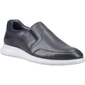 Navy - Front - POD Mens Holden Italian Leather Loafers