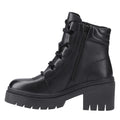 Black - Side - POD Womens-Ladies Winona Leather Heeled Boots