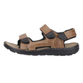 Tan - Side - Hush Puppies Mens Alistair Leather Sandals