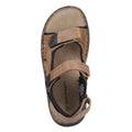 Tan - Pack Shot - Hush Puppies Mens Alistair Leather Sandals