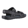 Black - Back - Hush Puppies Mens Alistair Leather Sandals