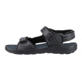 Black - Side - Hush Puppies Mens Alistair Leather Sandals