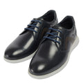 Navy - Pack Shot - POD Mens Aston Leather Casual Shoes