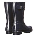 Navy - Back - Hunter Womens-Ladies Original Short Wellington Boots