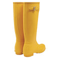 Yellow - Back - Hunter Womens-Ladies Original Tall Wellington Boots