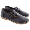 Navy - Back - POD Womens-Ladies Marley T-Bar Shoes