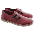 Red - Back - POD Womens-Ladies Marley T-Bar Shoes