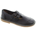 Navy - Side - POD Womens-Ladies Marley T-Bar Shoes