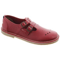 Red - Side - POD Womens-Ladies Marley T-Bar Shoes