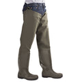 Green - Back - Amblers Mens Forth Waterproof Thigh Safety Wader