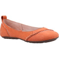 Orange - Front - Hush Puppies Womens-Ladies Janessa Suede Slip On Pumps