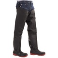 Black-Red - Side - Amblers Safety Rhone Waterproof Thigh Waders