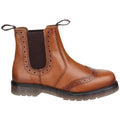 Tan - Pack Shot - Amblers Mens Dalby Pull On Brogue Boots