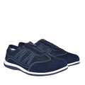 Navy - Side - Fleet & Foster Womens-Ladies Mombassa Comfort Shoes