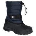 Navy-Black - Front - Cotswold Childrens-Kids Icicle Snow Boots