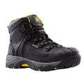 Black - Front - Amblers Mens Waterproof Wide Fit Leather Safety Boot