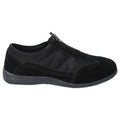 Black - Side - Fleet & Foster Womens-Ladies Mombassa Comfort Shoe