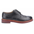 Black - Back - Cotswold Mens Quenington Goodyear Welt Lace Up Leather Shoe