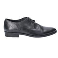 Black - Back - Hush Puppies Mens Ollie Leather Shoe