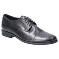 Black - Front - Hush Puppies Mens Ollie Leather Shoe