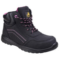 Black - Front - Amblers Womens-Ladies Lydia Composite Safety Boot With Side Zip