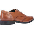 Dark Brown - Lifestyle - Hush Puppies Mens Oaken Brogue Lace Up Leather Shoe