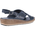 Navy - Lifestyle - Hush Puppies Womens-Ladies Elena Leather Wedge Sandal