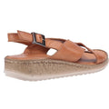 Tan - Lifestyle - Hush Puppies Womens-Ladies Elena Leather Wedge Sandal