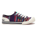 Multicoloured - Back - Rocket Dog Womens-Ladies Jazzin Canvas Aloe Lace Up Trainer