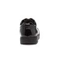 Black - Side - Hush Puppies Girls Kiera Junior Patent Leather Shoes