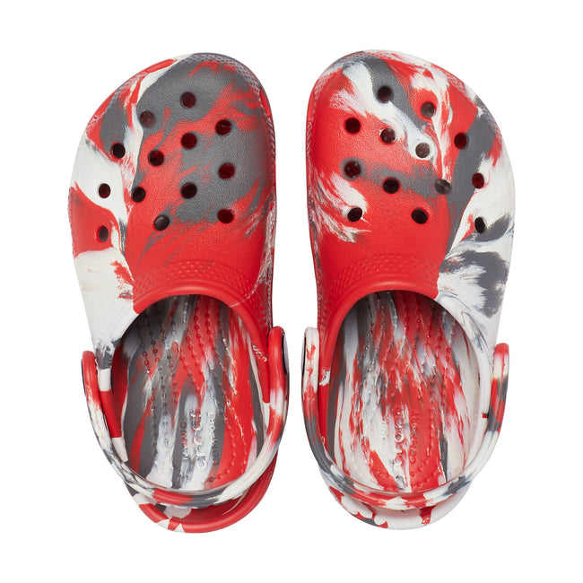 crocs red and white