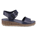 Navy - Back - Hush Puppies Womens-Ladies Ellie Leather Sandals