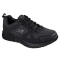 Black - Front - Skechers Mens Track Bucolo Leather Trainers