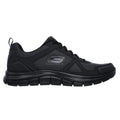 Black - Back - Skechers Mens Track Bucolo Leather Trainers