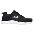 Black-White - Front - Skechers Mens Track Bucolo Leather Trainers