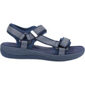 Navy - Back - Hush Puppies Womens-Ladies Sara Quarter Sandals