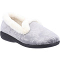 Grey - Front - Fleet & Foster Womens-Ladies Adelaide Memory Foam Slippers