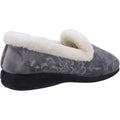 Grey - Back - Fleet & Foster Womens-Ladies Adelaide Memory Foam Slippers