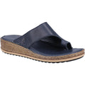 Navy - Front - Hush Puppies Womens-Ladies Elissa Suede Sandals