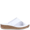 White-Cream - Back - Hush Puppies Womens-Ladies Elissa Suede Sandals