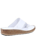 White-Cream - Side - Hush Puppies Womens-Ladies Elissa Suede Sandals