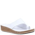 White-Cream - Front - Hush Puppies Womens-Ladies Elissa Suede Sandals