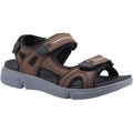 Brown - Front - Hush Puppies Mens Castro Sandals