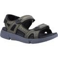 Khaki Green - Front - Hush Puppies Mens Castro Sandals